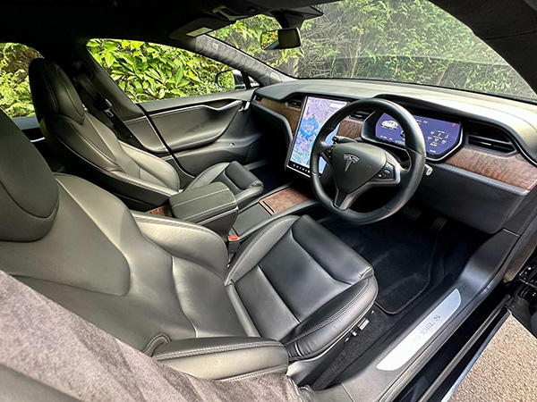 Front view of Tesla